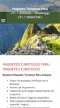 Mobile Screenshot of paquetesturisticosperu.com