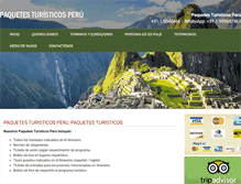 Tablet Screenshot of paquetesturisticosperu.com